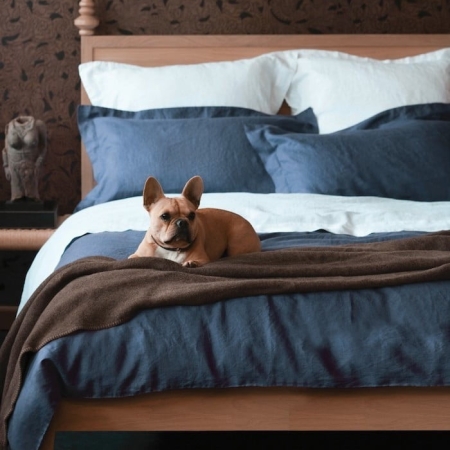 VIDA linen duvet cover Ink VIDA linen duvet cover Ink Blue