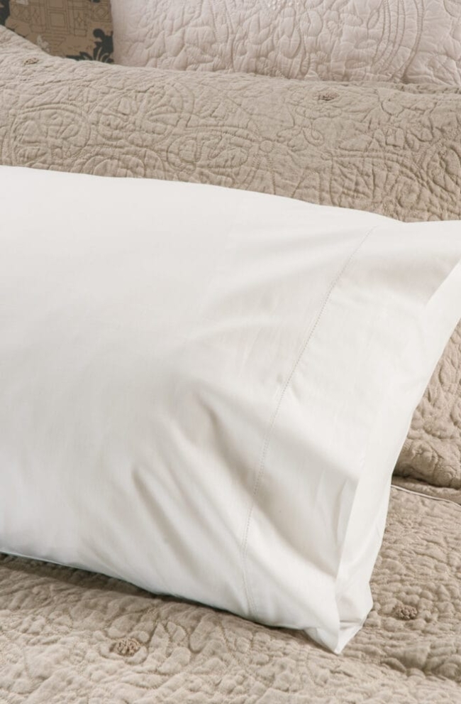 Italian Cotton AJOUR Pillowcase Hemstitch