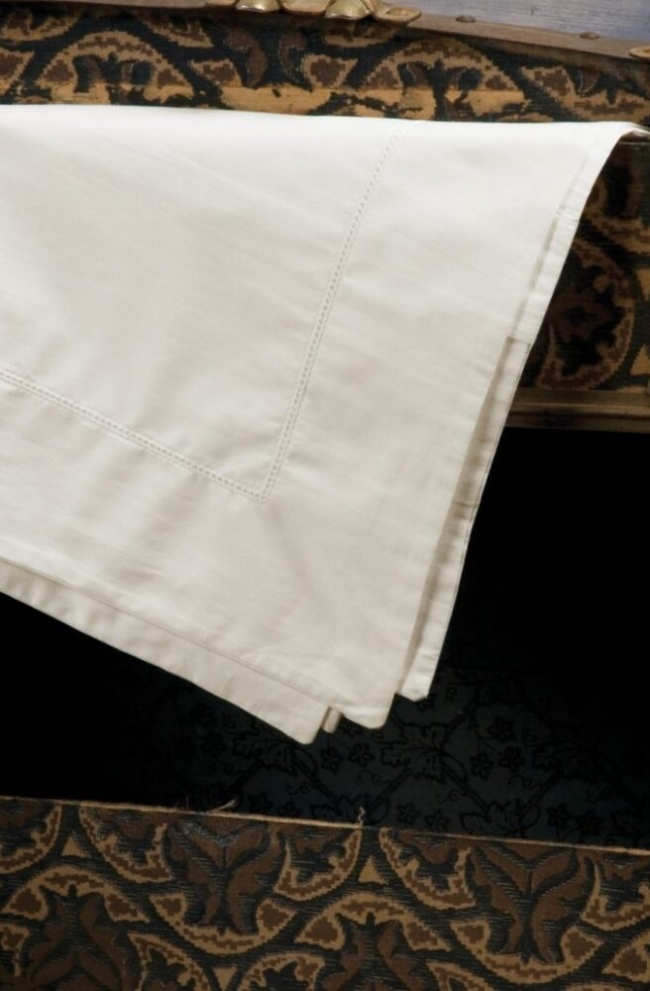 ITALIAN COTTON Sheets Ajour IVORY | Hemstitch ITALIAN COTTON Sheets Ajour IVORY | Hemstitch