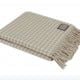 FOXFORD Houndstooth Merino Luxury Throw - Bone