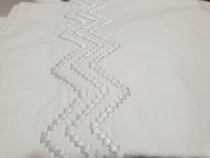Egyptian Cotton Sheets with Cross Stitch Detail ALEXIS
