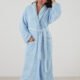 Women's Cosy Robe MANOR LIGHT BLUE