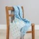 Baby Blue Spot Throw | 100% Lambswool