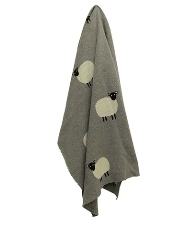 Baby Throw | Petite Sheep Baby Cot Blanket