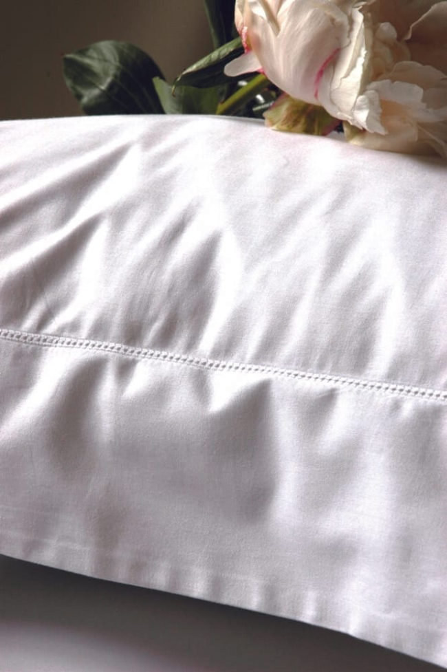 Italian Cotton AJOUR Eurocase Hemstitch