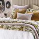 Pavage White Woven Linen Bedspread