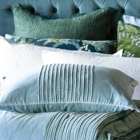 VELVET Comforter PIEGA Smoke Blue