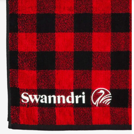 Beach Towel Swanndri Red Black Check