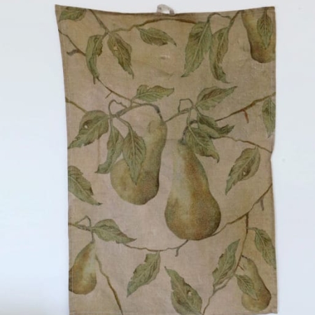 Linen Tea Towel BRANCHE DE POIRE