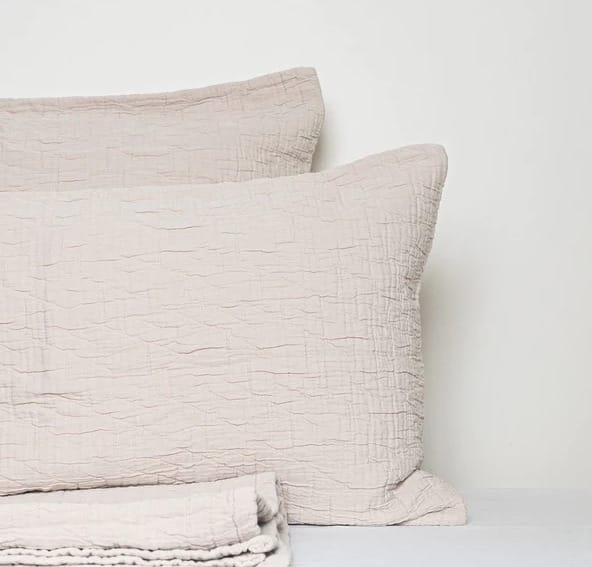 Cotton Bedspread Set ROMA Natural Made in Portugal Linen Boutique