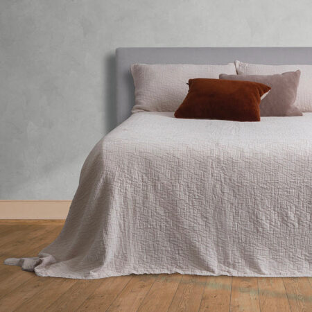 Cotton Bedspread Set ROMA Natural