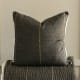 Appetto chocolate coverlet and cushion stack