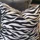 Zebra Cushion Black & White