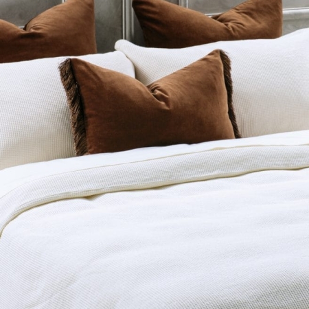 SOTTOBOSCO IVORY Duvet Cover Set | Fine Waffle