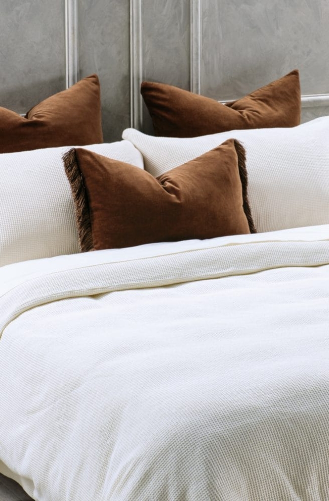 SOTTOBOSCO IVORY Duvet Cover Set | Fine Waffle