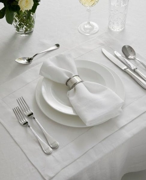 White Linen Placemats | Ivy Napery