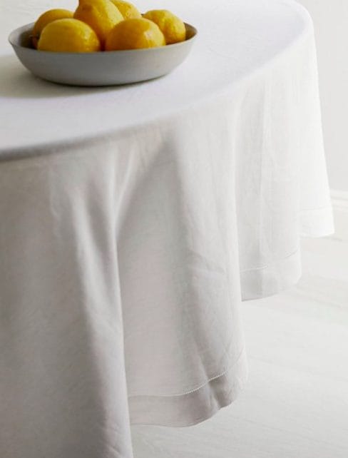 White Linen Tablecloth | Ivy Napery