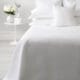 White Marcella Bedspread CHARLOTTE Collection | Diamond Pattern