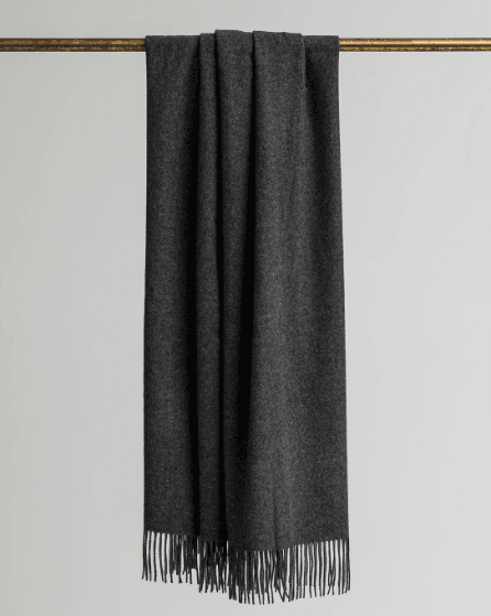 Cashmere Merino Throw Classic Flannel
