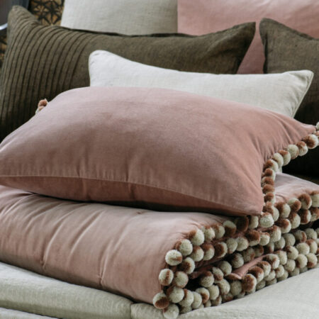 Velvet Comforter CERCHIO Pink Clay