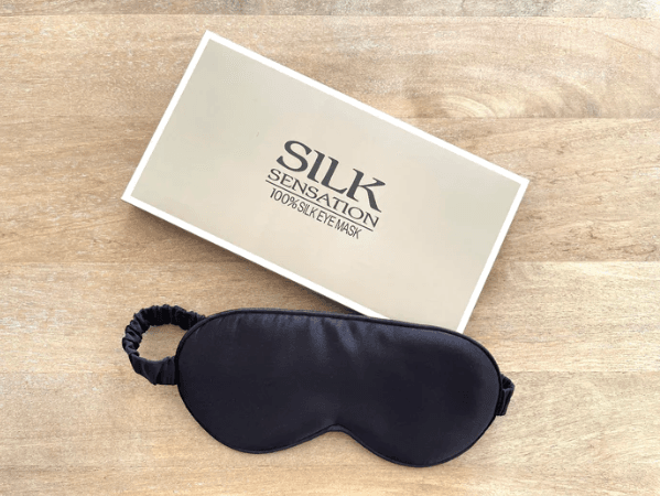 Silk Eye Mask 100% silk Black