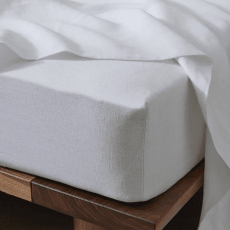 Ravello Linen Sheets WHITE