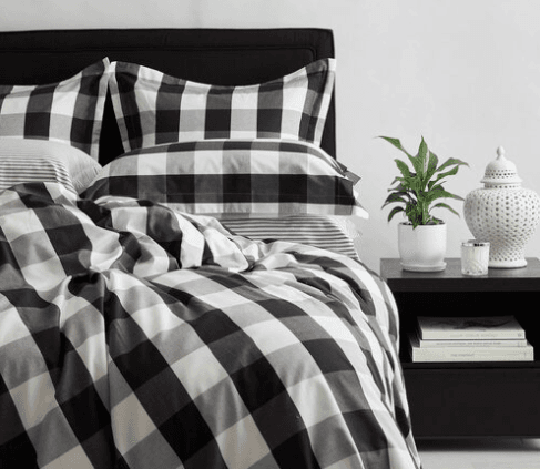 Black and White Duvet Cover Set | Stanford