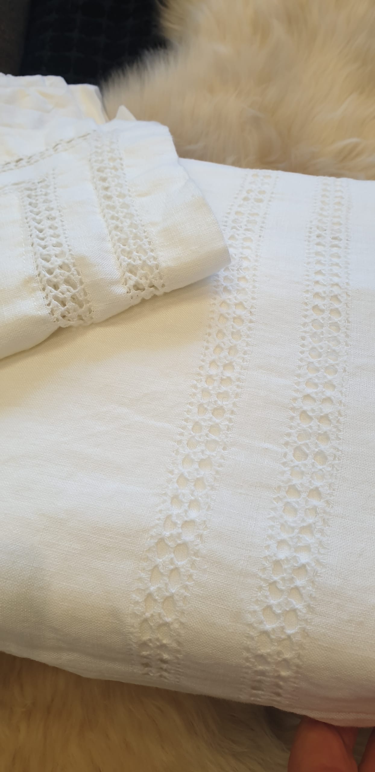 Emilie Linen Duvet Cover ECRU Linen Boutique