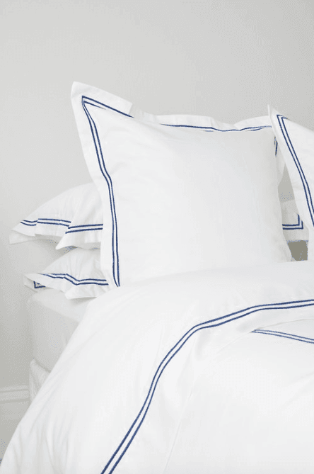 Hudson Collection Sheets Navy Corded | Portugal