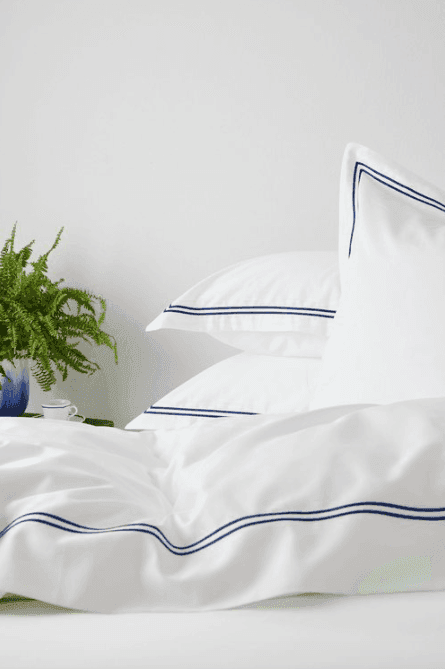 Hudson Collection Sheets Navy Corded | Portugal