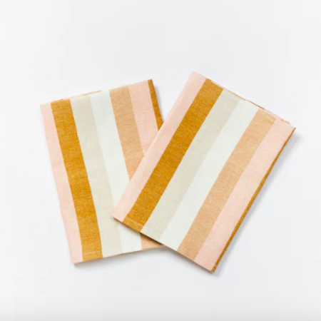 Florence Stripe Wheat Napkins Set x 6