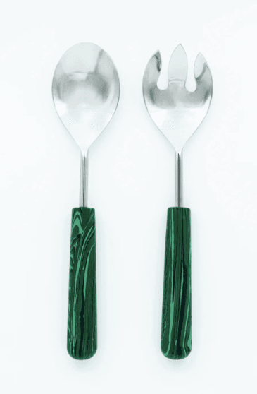 Salad Servers Emerald 
