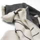 Architecture Throw | Brushed Cotton | Black/Off-White