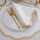 TC Linen Placemat Set VALENTINA Oyster/Tan