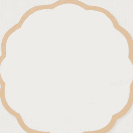 TC Linen Placemat Set VALENTINA Oyster/Tan