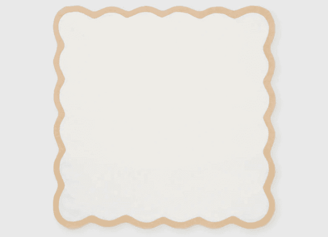 TC Linen Napkin Set VALENTINA Oyster/Tan