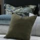 Linen Chambray Cushion APPETTO Deep Moss