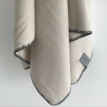 Loom Baby Blanket Putty | 50% Cashmere 50% Merino