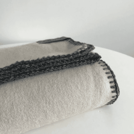 Loom Baby Blanket Putty | 50% Cashmere 50% Merino
