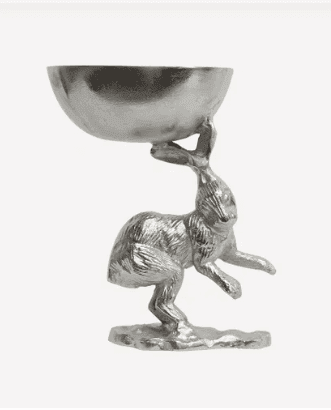 Easter Rabbit Silver Bowl