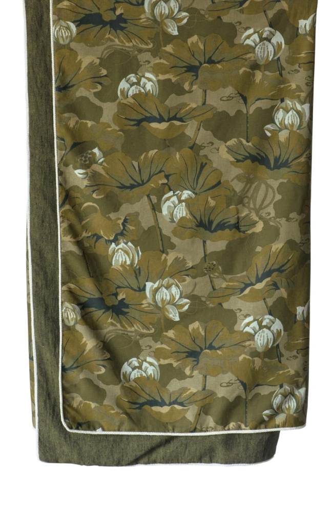 Waterlily Olive Throw Hanging