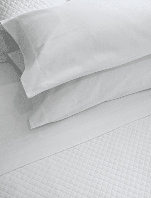 Flannelette Pillowcases EDISON White