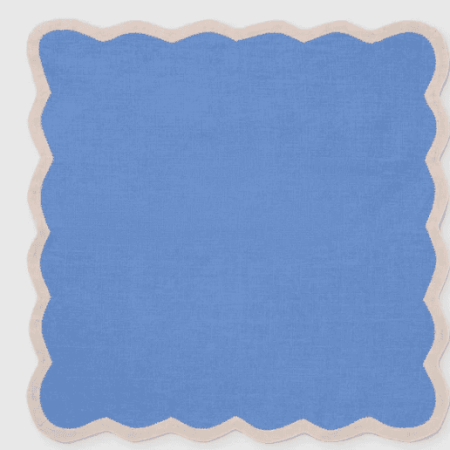 TC Linen Napkin Set VALENTINA Ocean/Dusty Pink