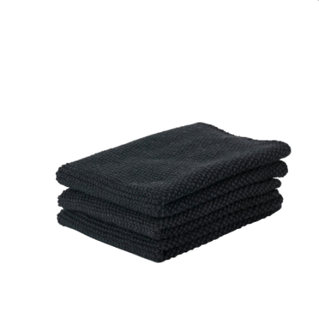 Dishcloths Black 100% Cotton | ZONE