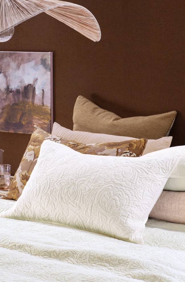 Fleur De Leau Ivory Pillowsham
