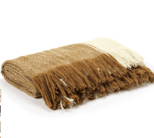 Elitis Wool Throw - Plaid December Gentiane