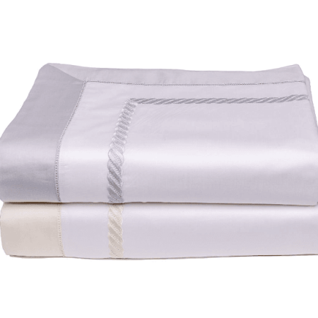Pacific Sheet Set White/Ivory, White/Silver | Portugal