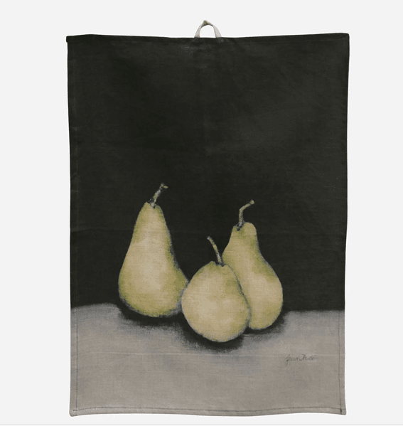 Linen Tea Towel NOIRE PEAR
