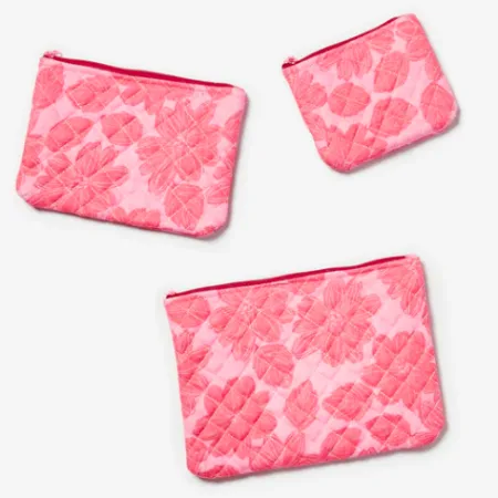 Margot Rose Makeup Pouches - Set x 3