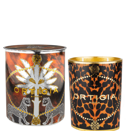 Ambra decorated candle medium